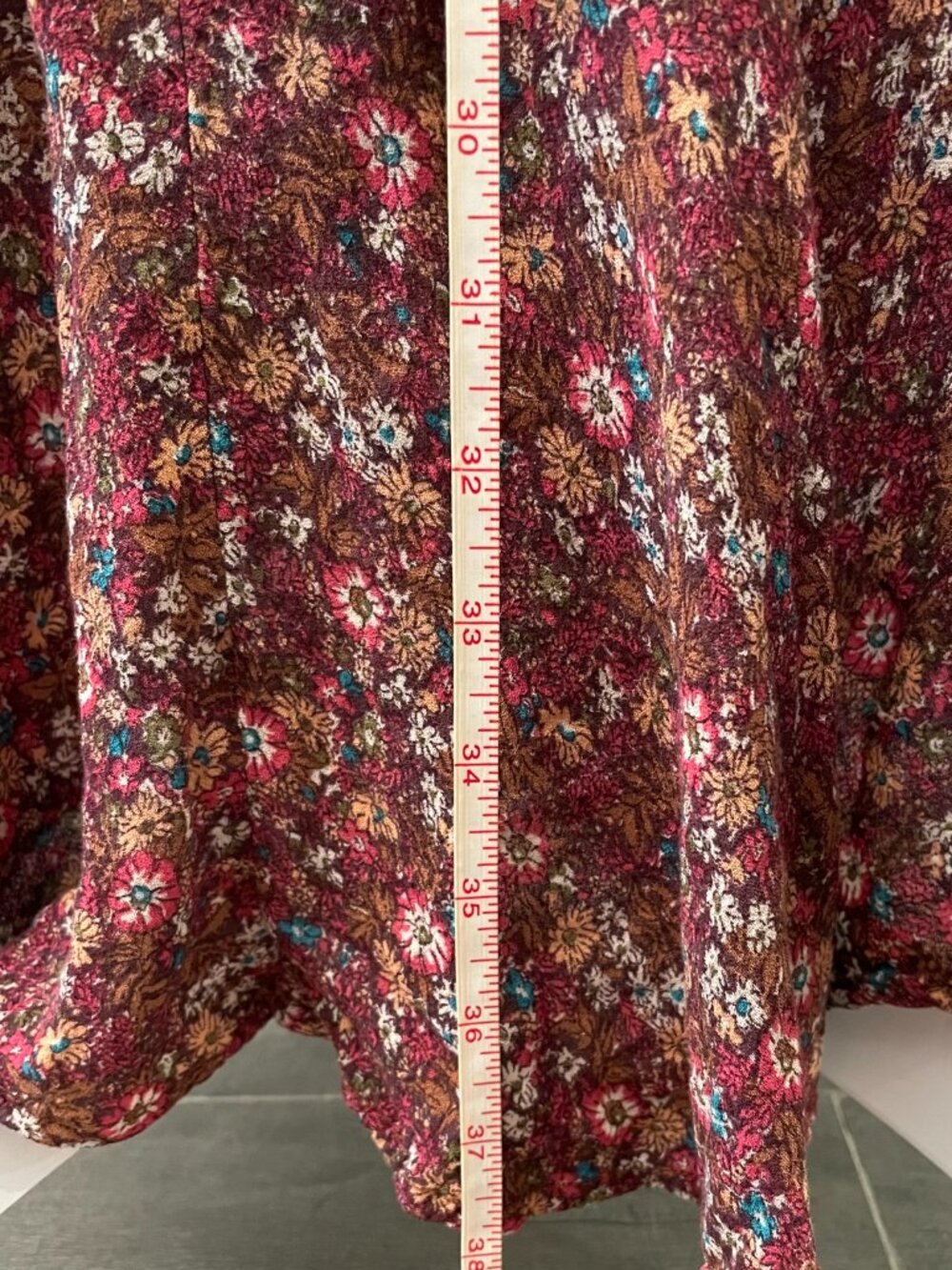Rachel Roy brown flower floral maxi skirt (size S) - Picture 4 of 5